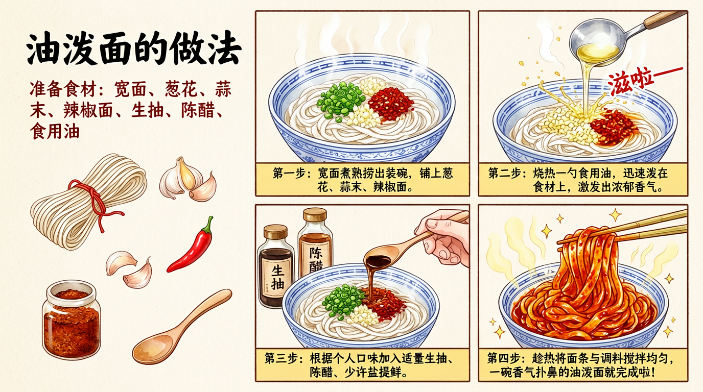 Oil-Splashed Noodles Grid Comic