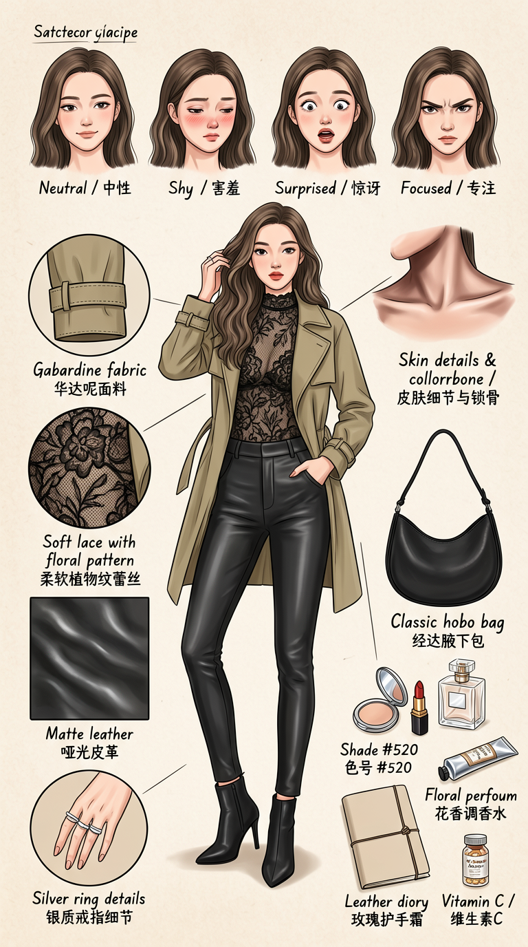 Hand-Drawn Fashion Style Concept Breakdown