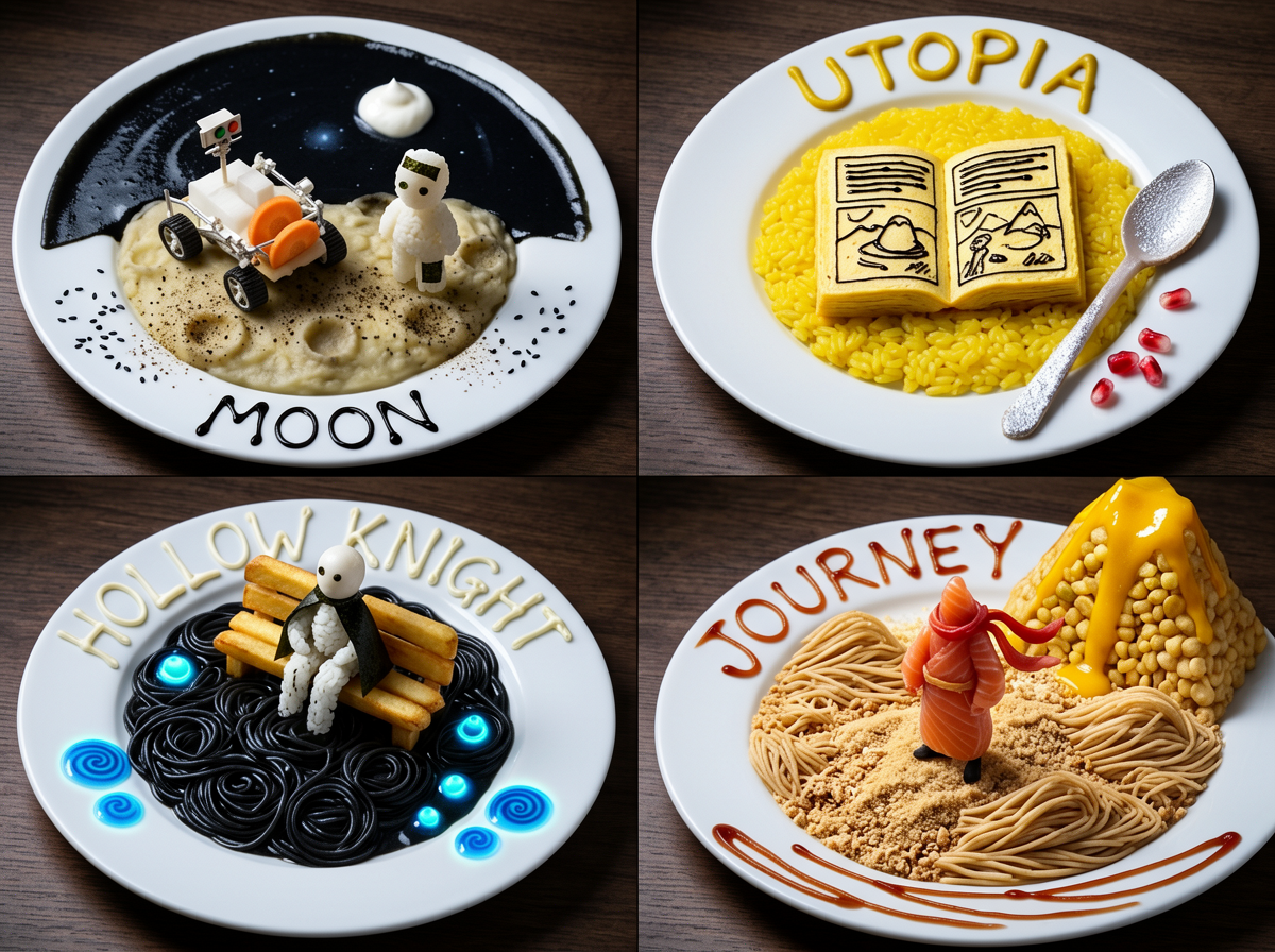 Food Miniature Recreating Obscure Movie Scenes